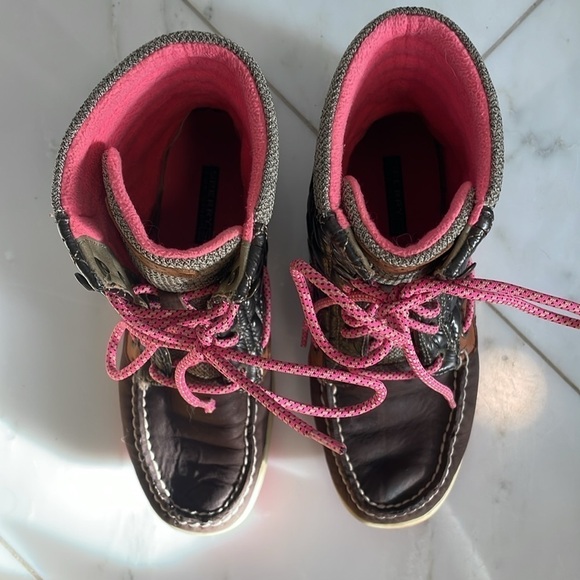 Sperry Top-sider quilted and leather high top boots, women 6.5 or big girl 4.5 - Picture 4 of 11